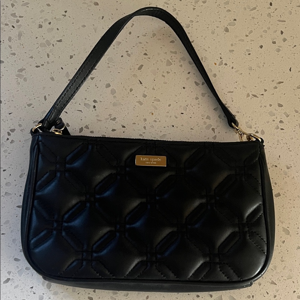 Kate Spade Black Quilted Shoulder Bag